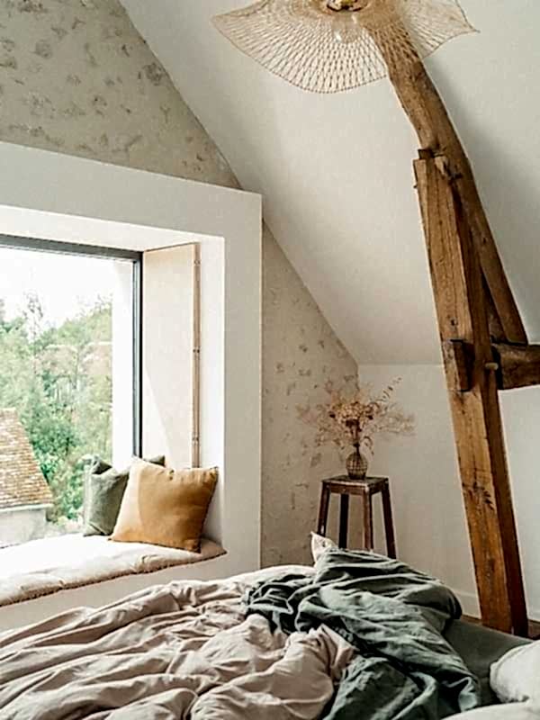 Transformation grange en maison d'hôtes - une chambre