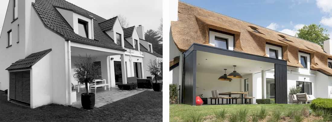 Aménagement d'un pool house en photos avant - après