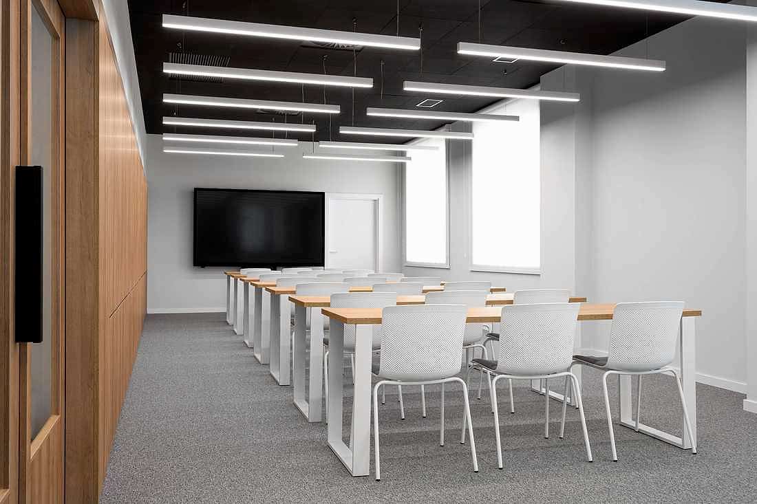 Salle de conférence conçue par un architecte