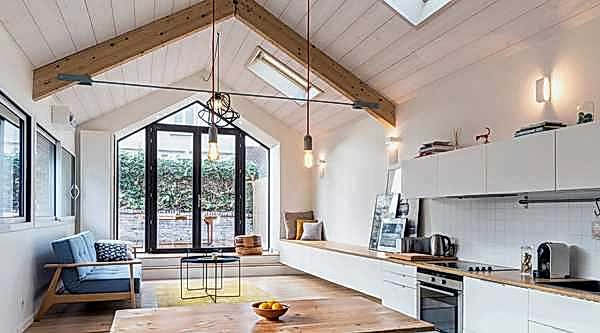 Rénovation énergétique dans le cadre d'une rénovation d'intérieur menée par un architecte rville