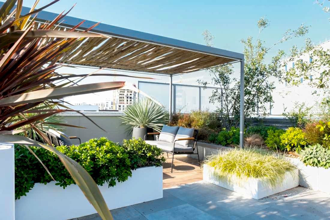 Terrasse amenagée par un architecte d'interieur