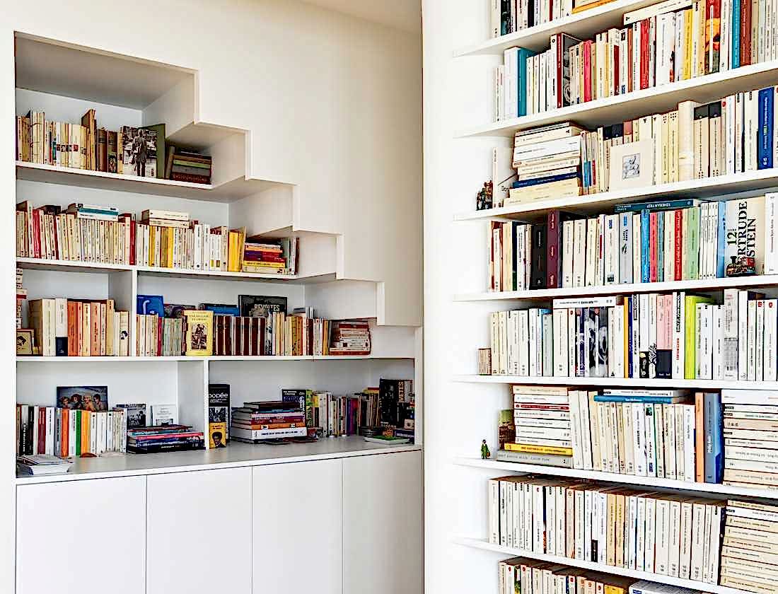 Création d'une chambre dans un duplex - une bibliothèque