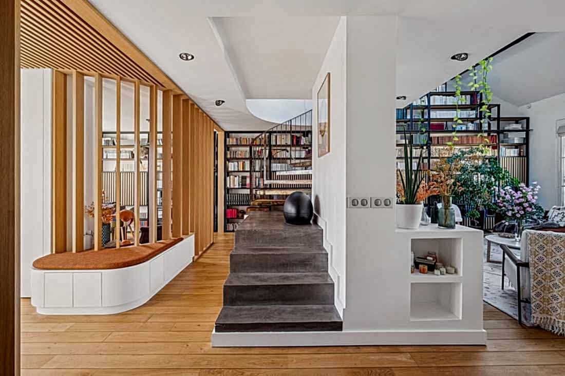 Menuiserie conçu sur mesure par un architecte d'intérieur