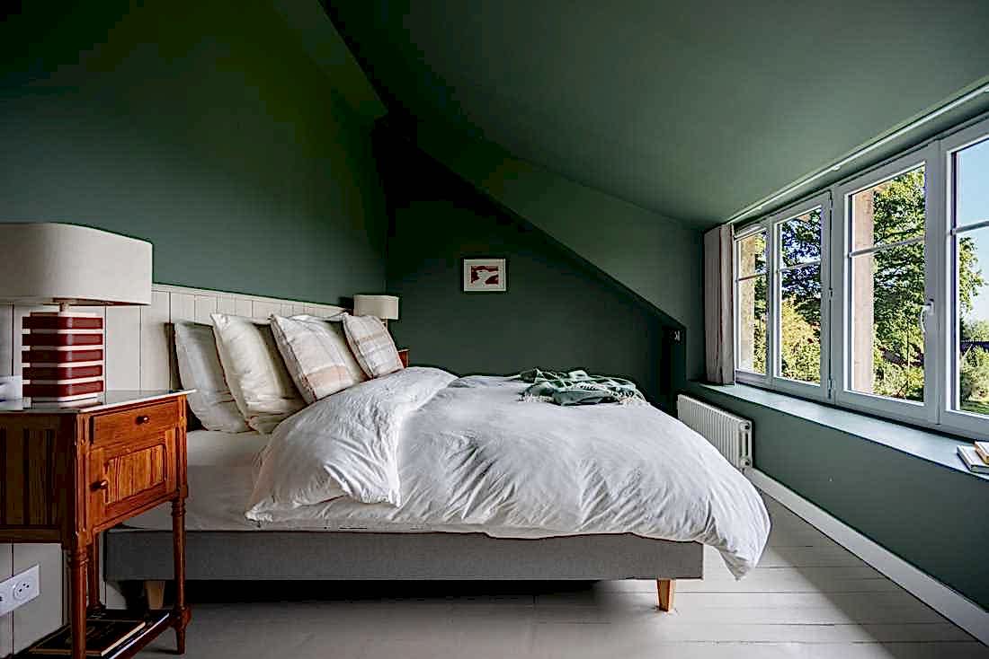 Modernisation maison campagne percheron - l'entrée de la chambre