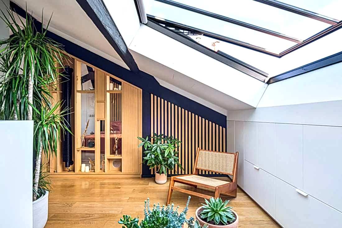 Mezzanine à l'étage du duplex