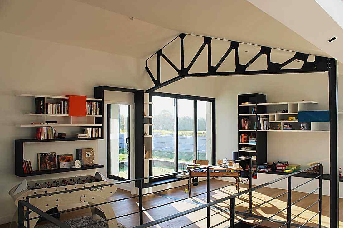 Réhabilitation d'un batiment industriel avec un esprit loft