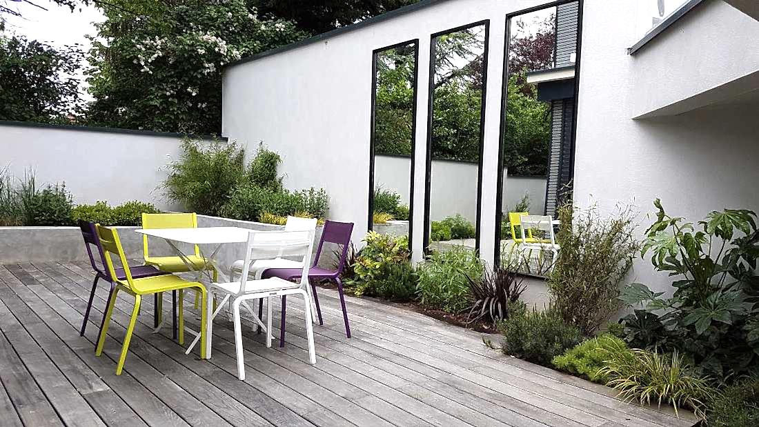Terrasse principale du jardin