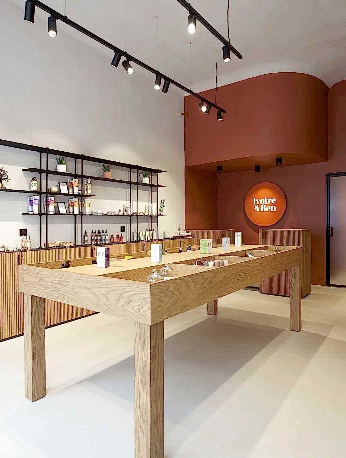 Boutique aménagé par un architecte d'intérieur spécialiste de l'architecture commerciale