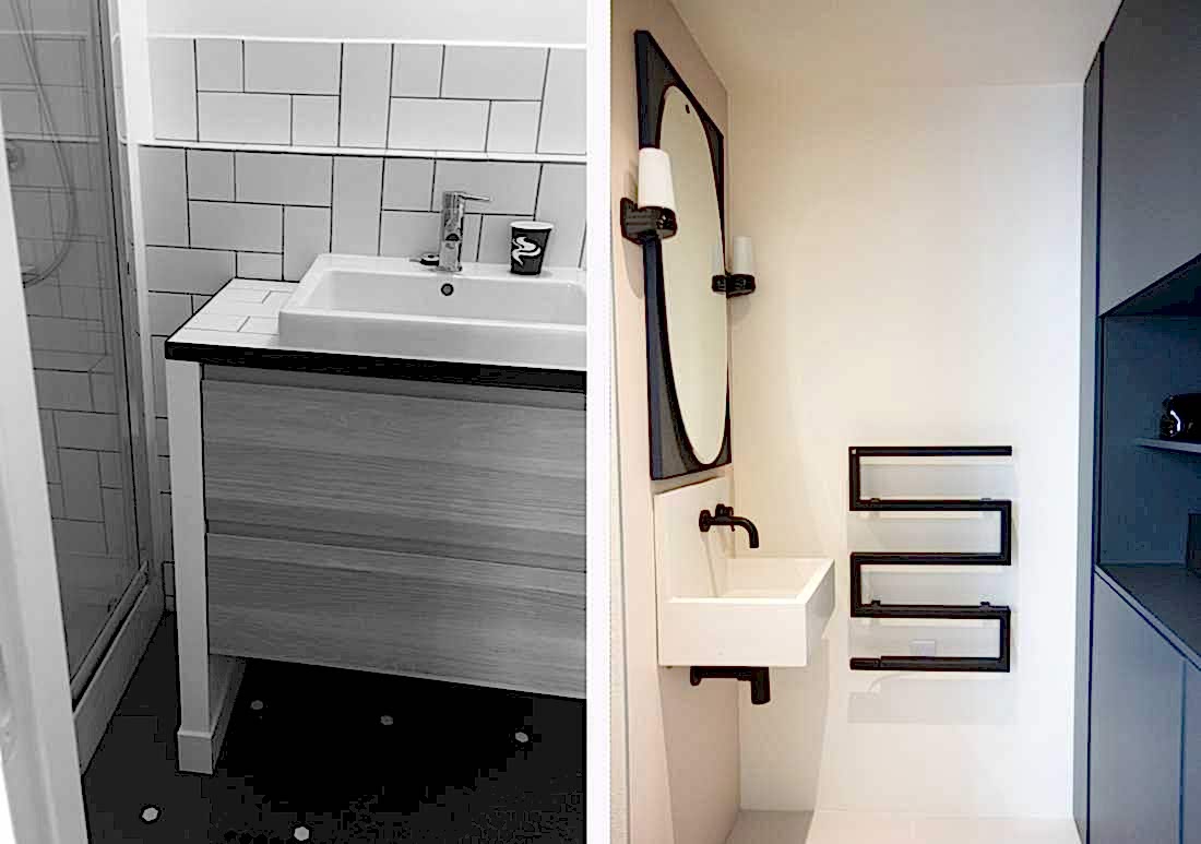 Avant-Après : salle de bain aménagé par un architecte intérieur