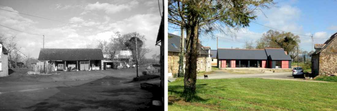 Réhabilitation d'un corps de ferme par un architecte