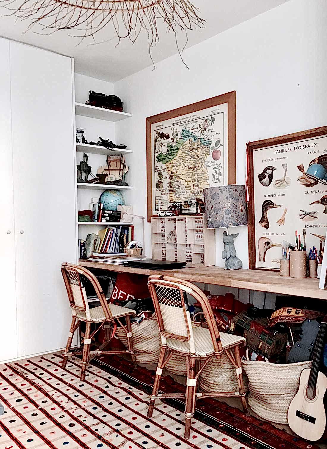 Décoration dans un style cabinet de curiosités