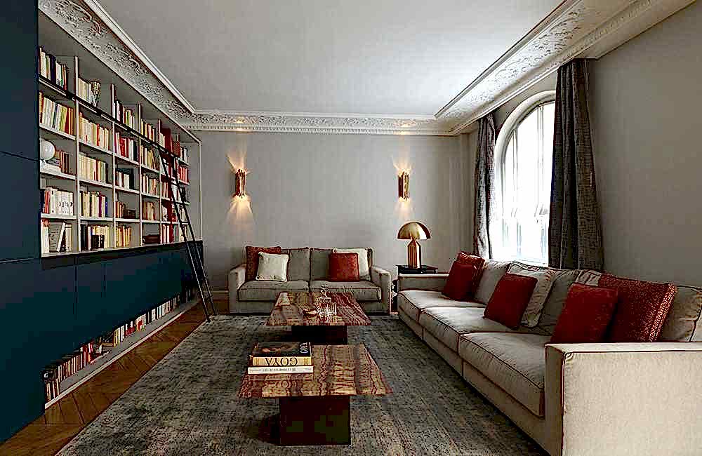 Décoration d'intérieur d'un appartement haussmannien de 220m2