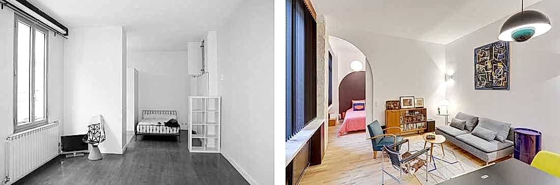 Rénovation d'un salon par architecte d'intérieur