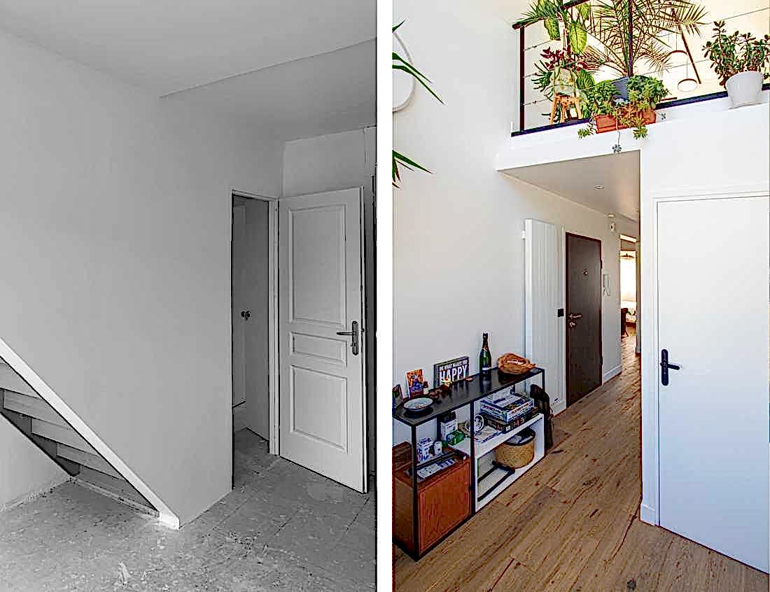 Avant-Après : Rénovation de la circulation dans un appartement duplex