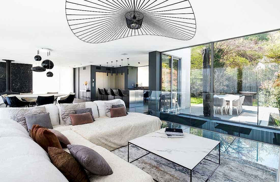 Aménagement intérieur d'une maison contemporaine