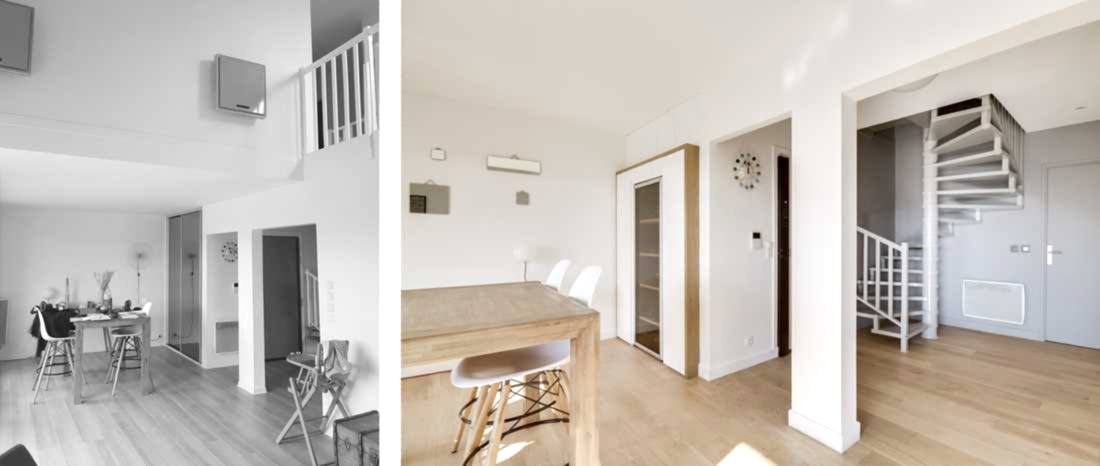 Redistribution des pièces dans un appartement
