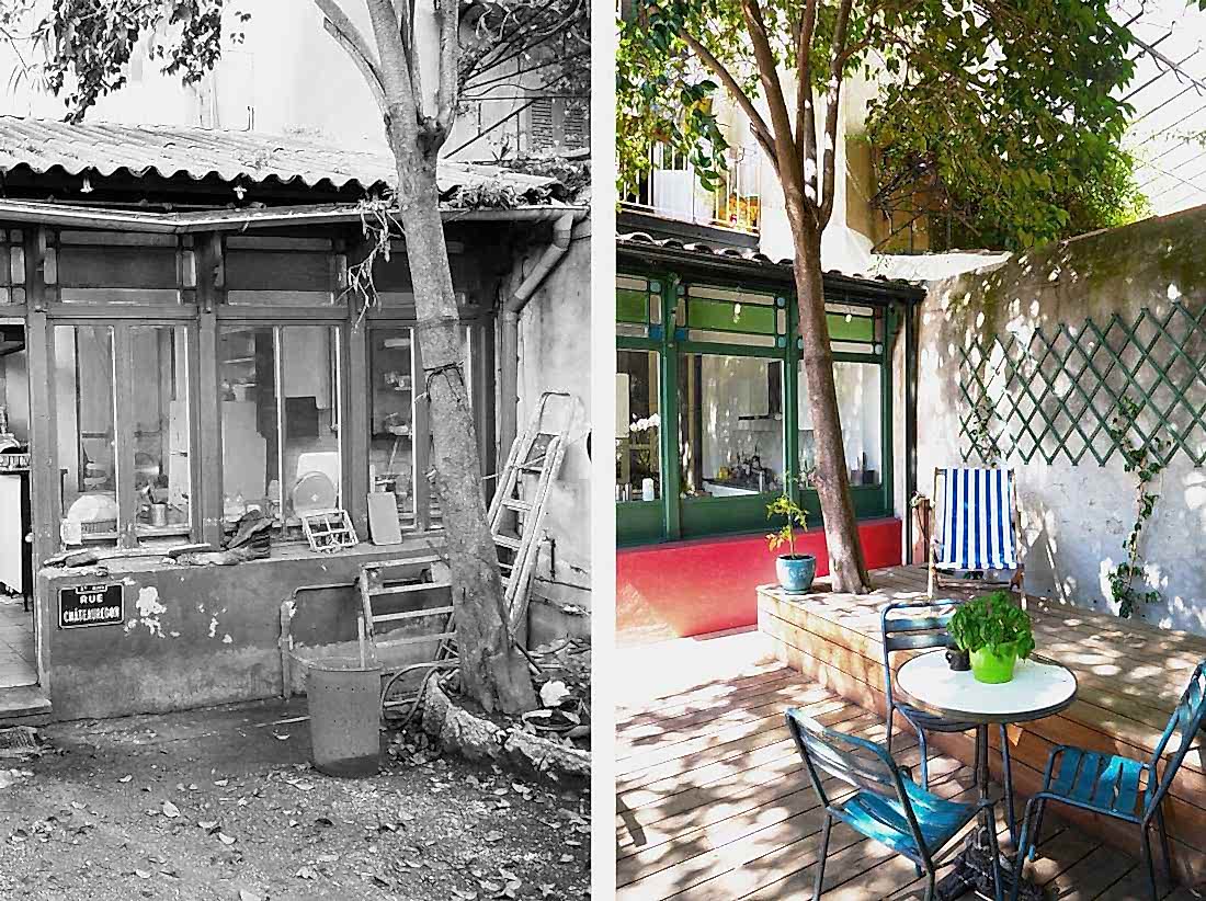 Aménagement d'un jardinet en ville