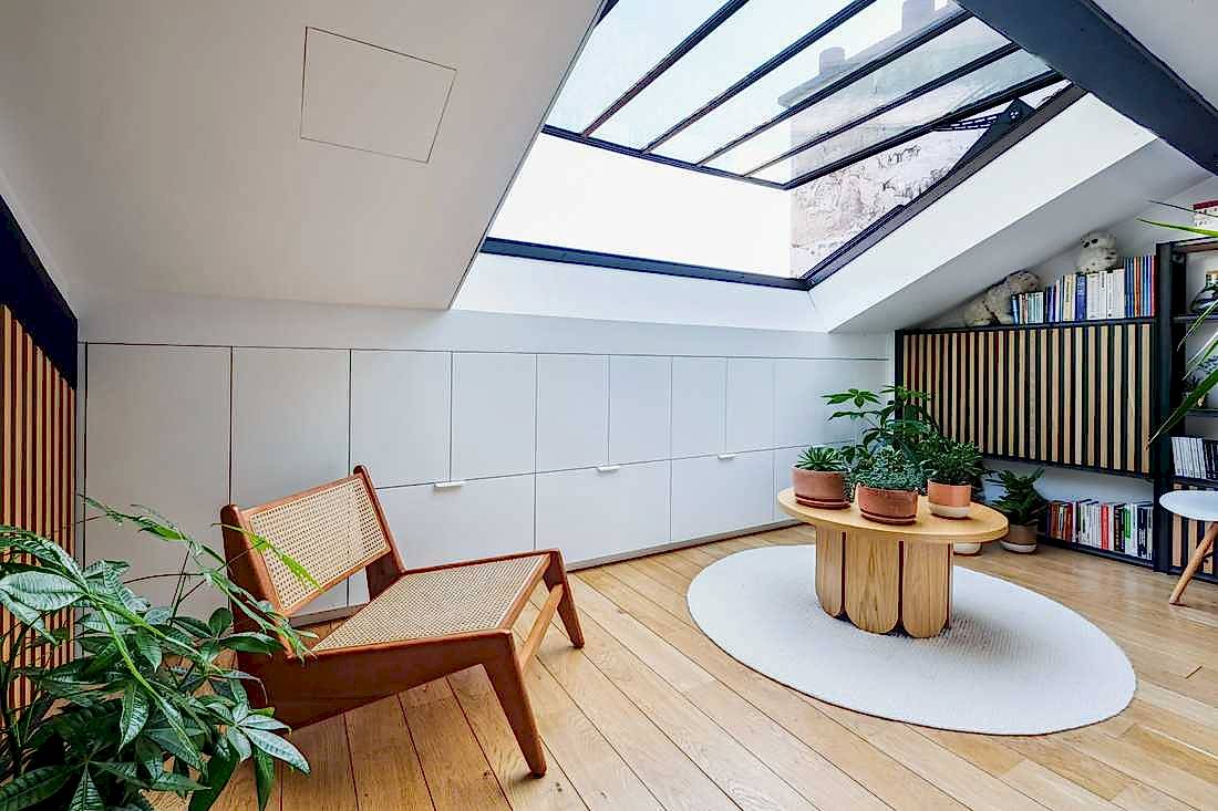 Duplex avec grand velux - verrière panoramique