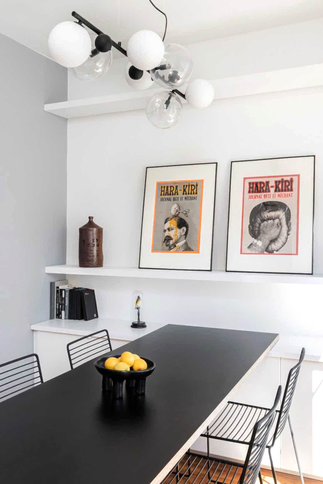 Déco de la salle à manger de l'appartement