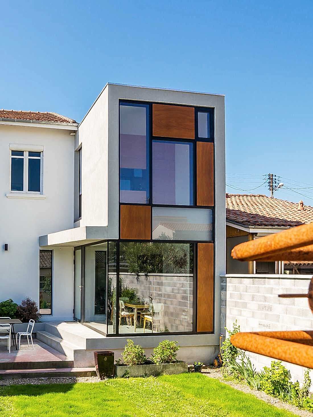 Extension d'une maison de ville à Paris