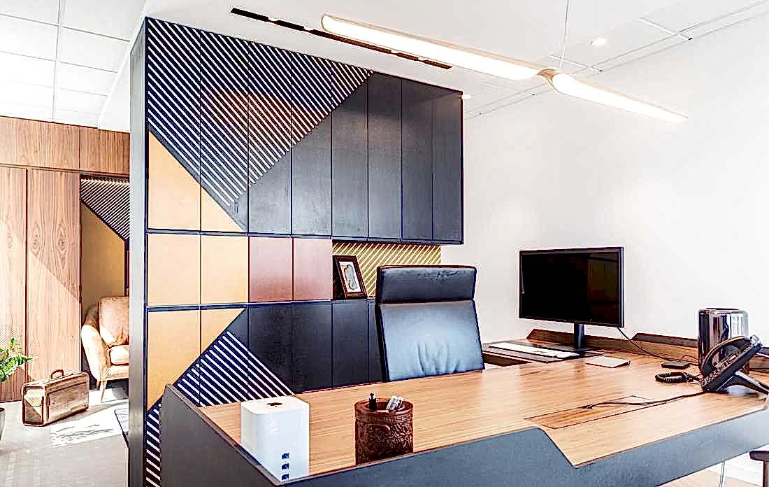 Bureau décoré par un architecte d'interieur à Paris