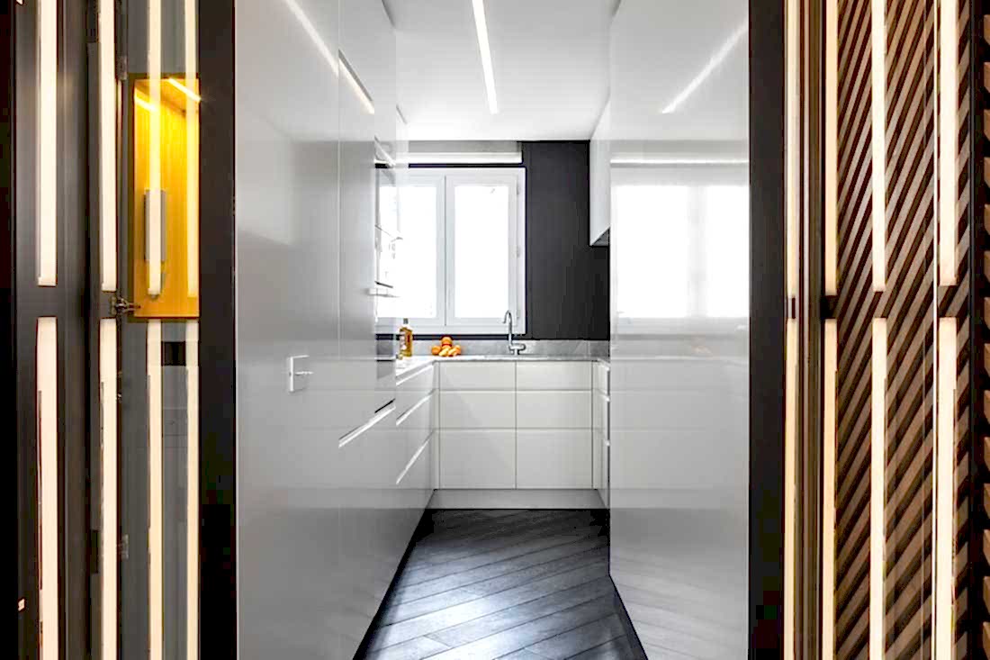 Rénovation de la cuisine de l'appartement par un architecte d'intérieur à Paris