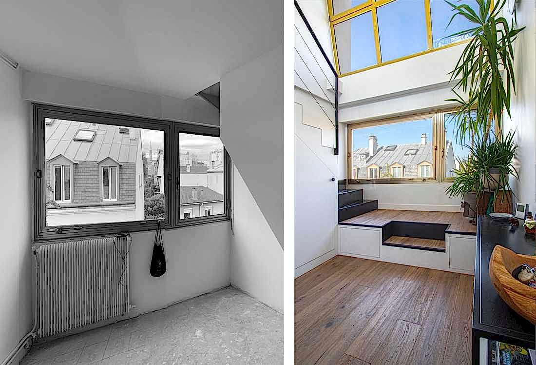 Avant-Après : Rénovation d'un duplex par un architecte d'intérieur à Paris