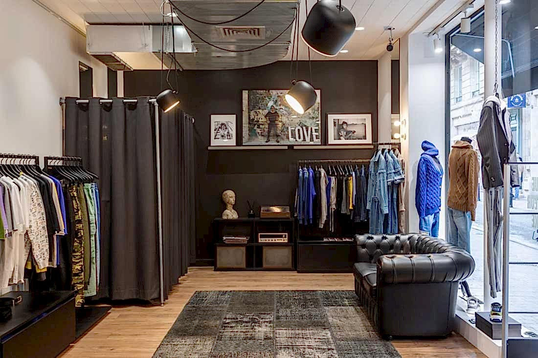 Aménagement intérieur d'une boutique mode à Bordeaux