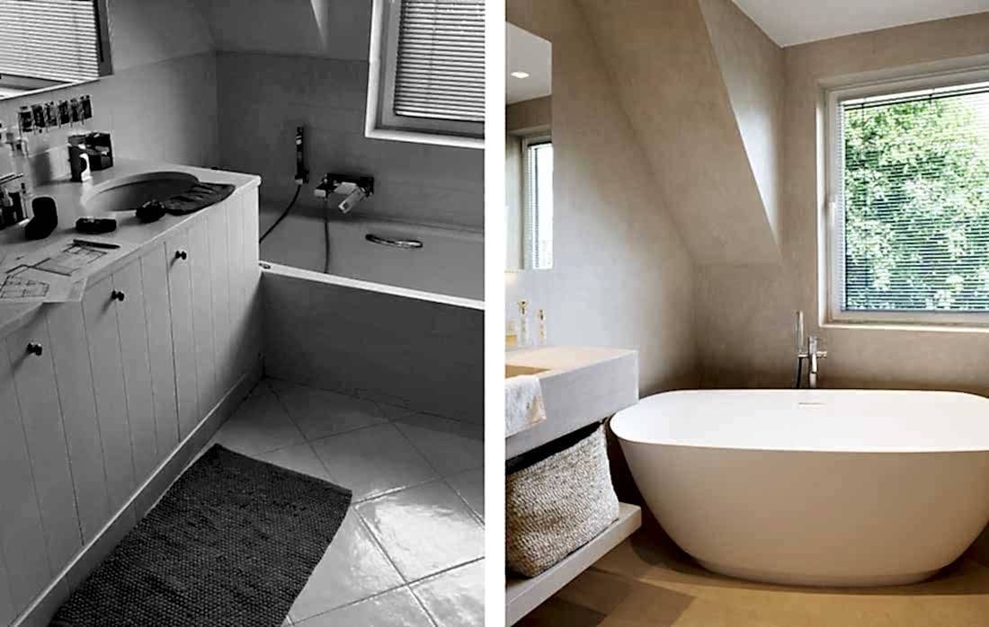 Salle de bain en mortex