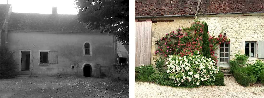 Avant-après : jardin d'une maison du 16e siècle