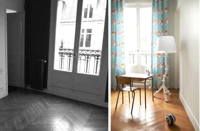 Aménagement d'un coin bureau dans un chambre de l'appartement 