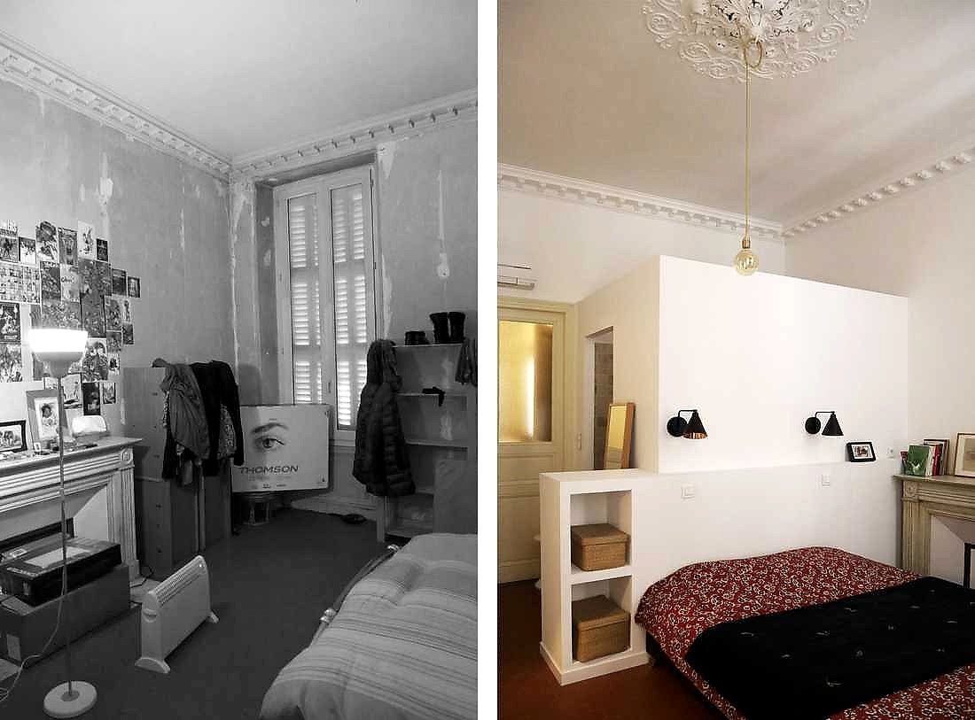 Rénovation d'une chambre par un architecte d'intérieur