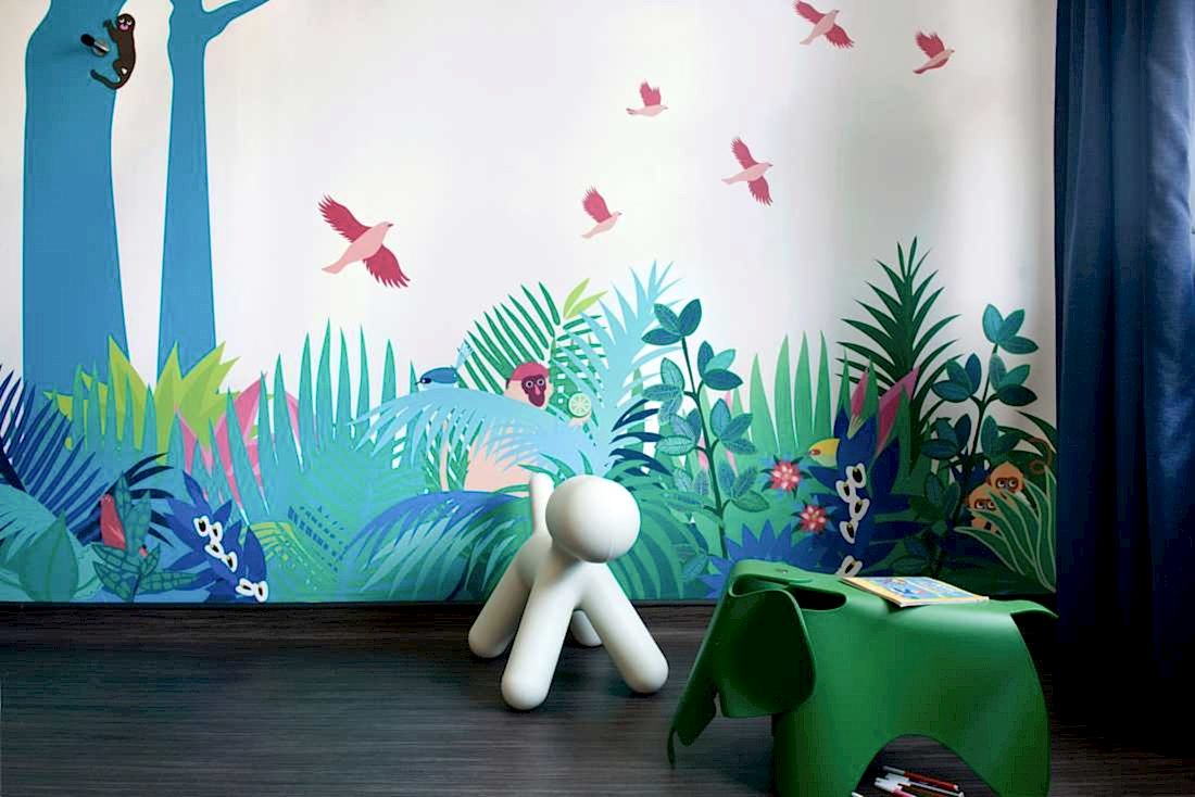 Espace enfants dans une maternite après rénovation par un architecte d'intérieur