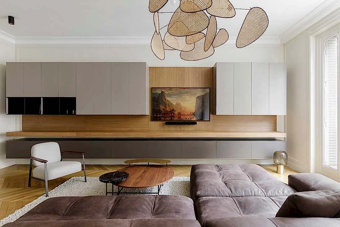 Rénovation complète appartement Art Déco - le salon