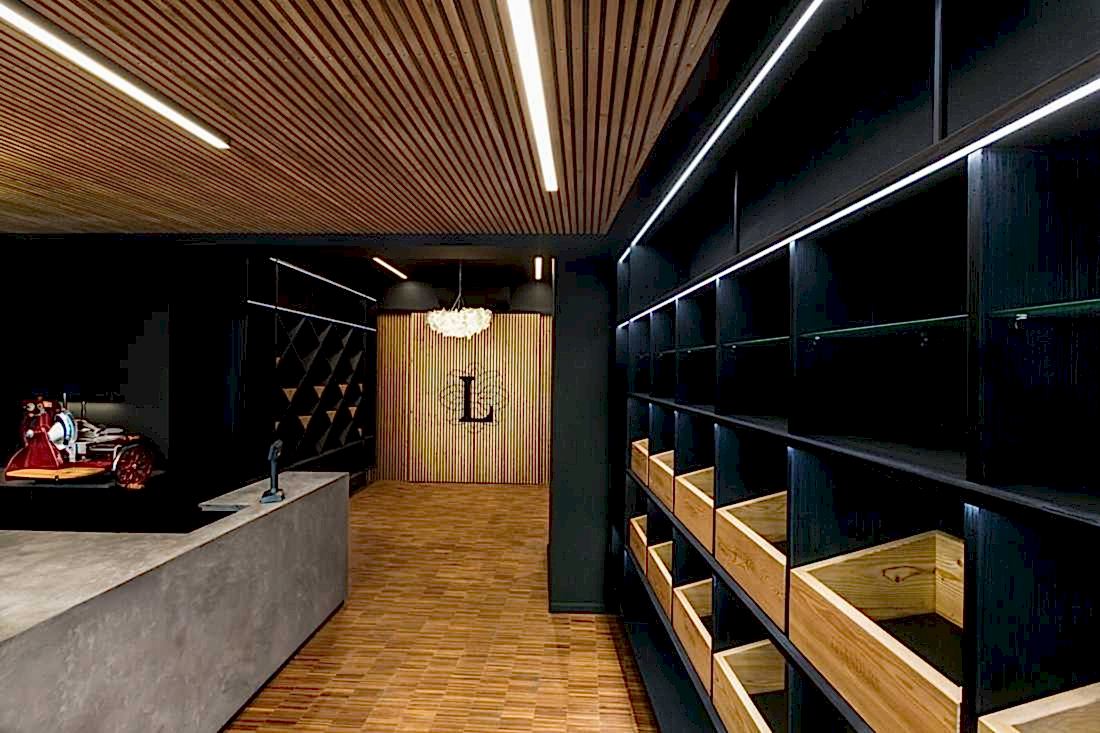 Aménagement intérieur d'un commerce de bouche de luxe