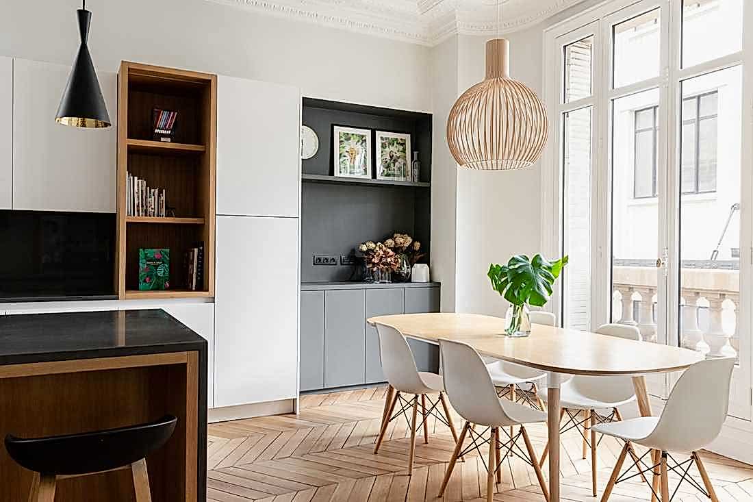 Aménagement d'une appartement acheté sur plan par un architecte d'intérieur à Paris