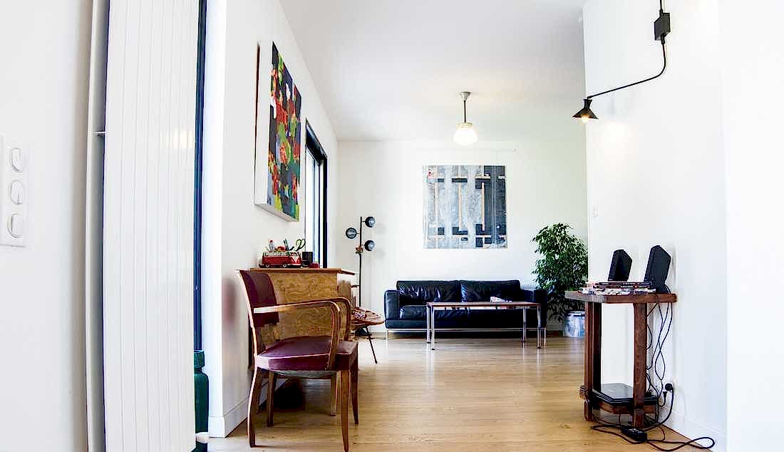 Salon de la maison renovée par un architecte d'intérieur
