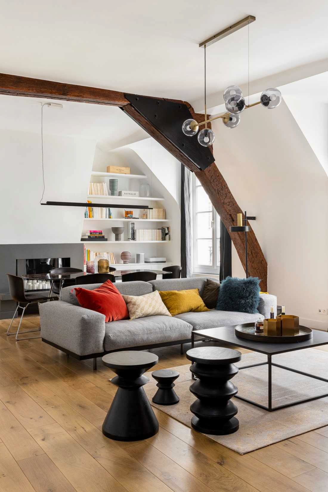 Décoration du salon par un architecte d'interieur à Paris