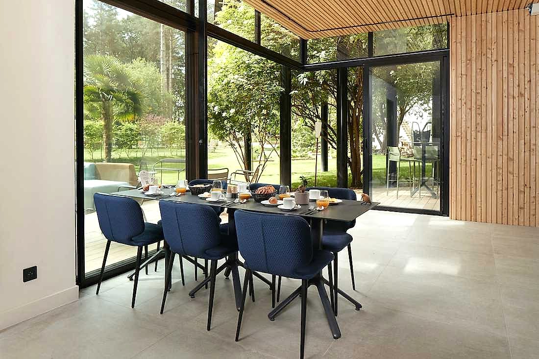 Aménagement d'un hôtel 4 étoiles ecolodge - salle à manger