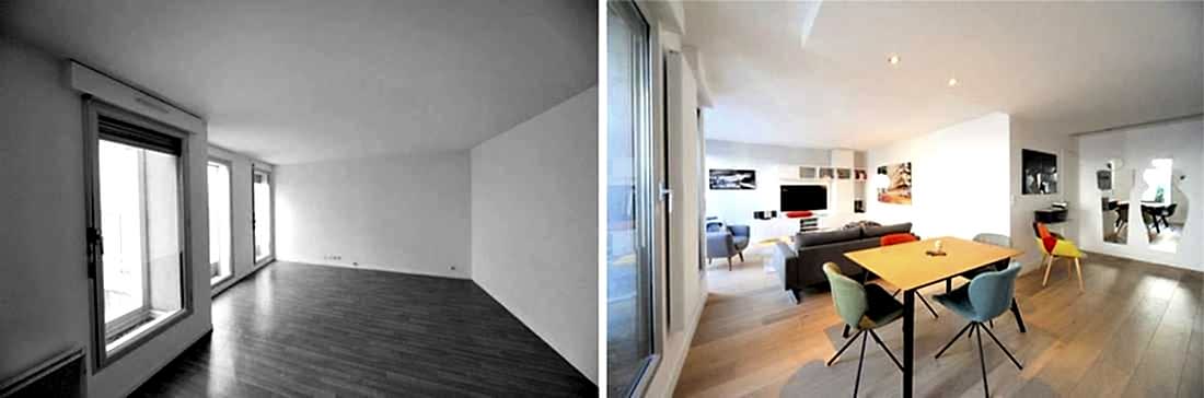 Architecture d'intérieur dans le cadre d'une rénovation d'appartement