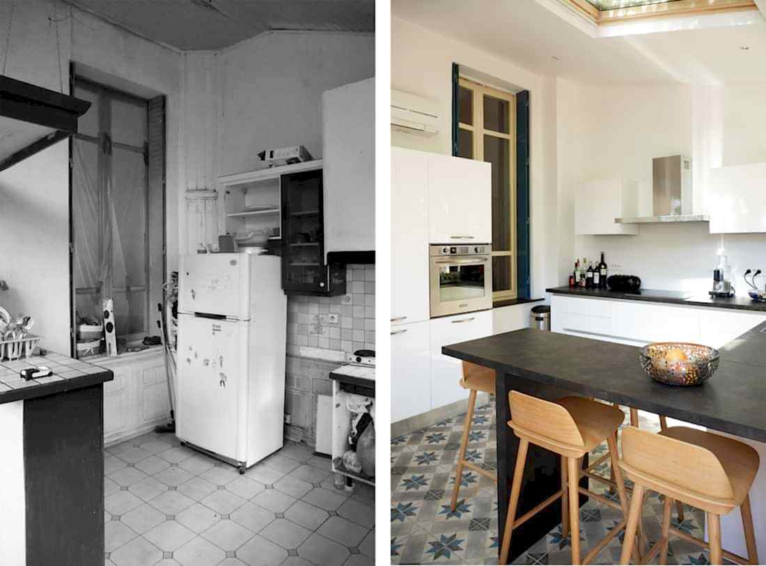 Rénovation de la cuisine d'une maison de ville à Paris
